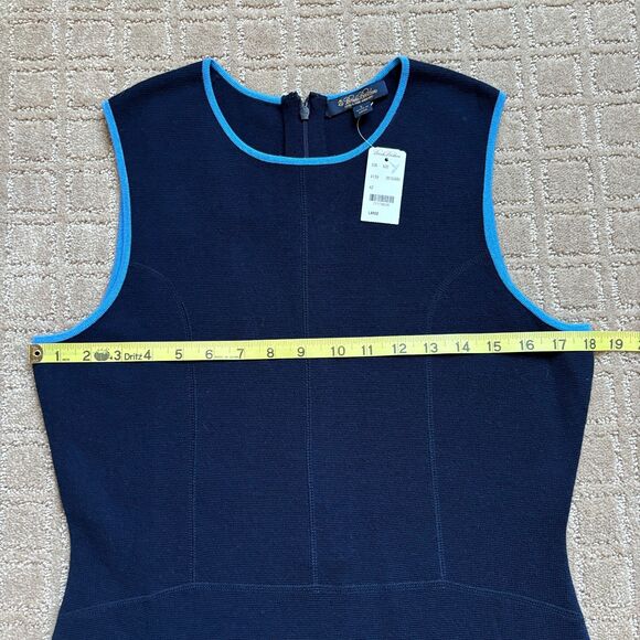 Brooks Brothers Navy Blue Dress with Light Blue Trim - Picture 5 of 8